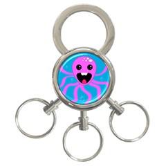 Bubble Octopus Copy 3-Ring Key Chains