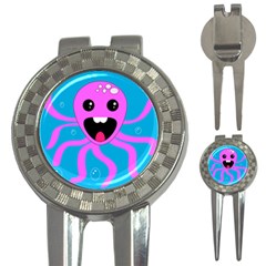 Bubble Octopus Copy 3-in-1 Golf Divots