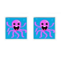 Bubble Octopus Copy Cufflinks (Square)