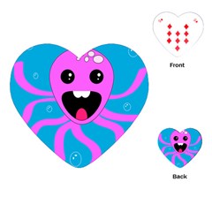 Bubble Octopus Copy Playing Cards (Heart) 