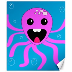 Bubble Octopus Copy Canvas 8  x 10 