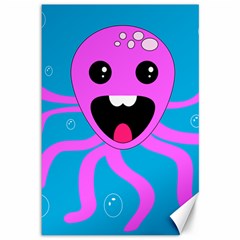 Bubble Octopus Copy Canvas 12  x 18  