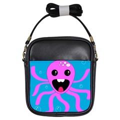 Bubble Octopus Copy Girls Sling Bags