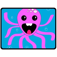 Bubble Octopus Copy Fleece Blanket (Large) 