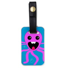 Bubble Octopus Copy Luggage Tags (One Side) 