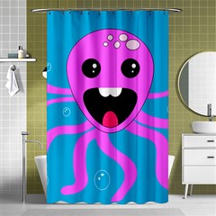 Bubble Octopus Copy Shower Curtain 48  x 72  (Small) 