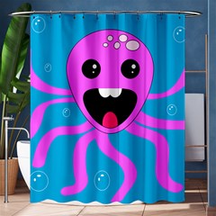 Bubble Octopus Copy Shower Curtain 60  x 72  (Medium) 