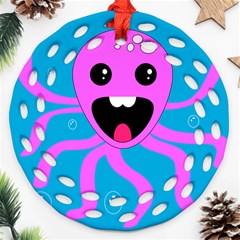 Bubble Octopus Copy Ornament (Round Filigree) 