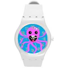 Bubble Octopus Copy Round Plastic Sport Watch (M)