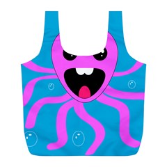 Bubble Octopus Copy Full Print Recycle Bags (L) 