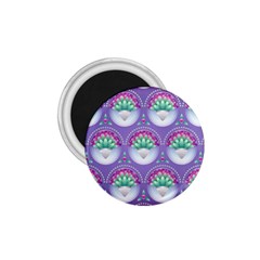 Background Floral Pattern Purple 1 75  Magnets by Amaryn4rt