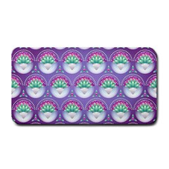 Background Floral Pattern Purple Medium Bar Mats by Amaryn4rt