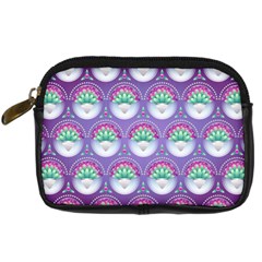 Background Floral Pattern Purple Digital Camera Cases by Amaryn4rt