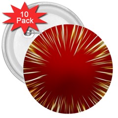 Color Gold Yellow Background 3  Buttons (10 Pack) 