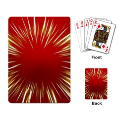 Color Gold Yellow Background Playing Card by Amaryn4rt