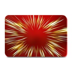 Color Gold Yellow Background Plate Mats by Amaryn4rt