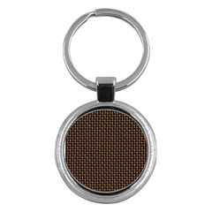 Fabric Pattern Texture Background Key Chains (round)  by Amaryn4rt