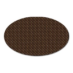 Fabric Pattern Texture Background Oval Magnet