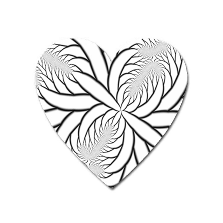 Fractal Symmetry Pattern Network Heart Magnet