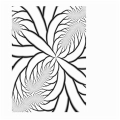 Fractal Symmetry Pattern Network Large Garden Flag (two Sides)