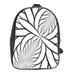 Fractal Symmetry Pattern Network School Bags (xl) 