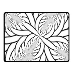 Fractal Symmetry Pattern Network Double Sided Fleece Blanket (small)  by Amaryn4rt