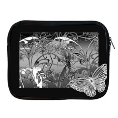 Kringel Circle Flowers Butterfly Apple Ipad 2/3/4 Zipper Cases by Amaryn4rt