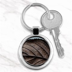 Leaf Veins Nerves Macro Closeup Key Chains (round)  by Amaryn4rt