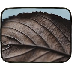 Leaf Veins Nerves Macro Closeup Fleece Blanket (mini)