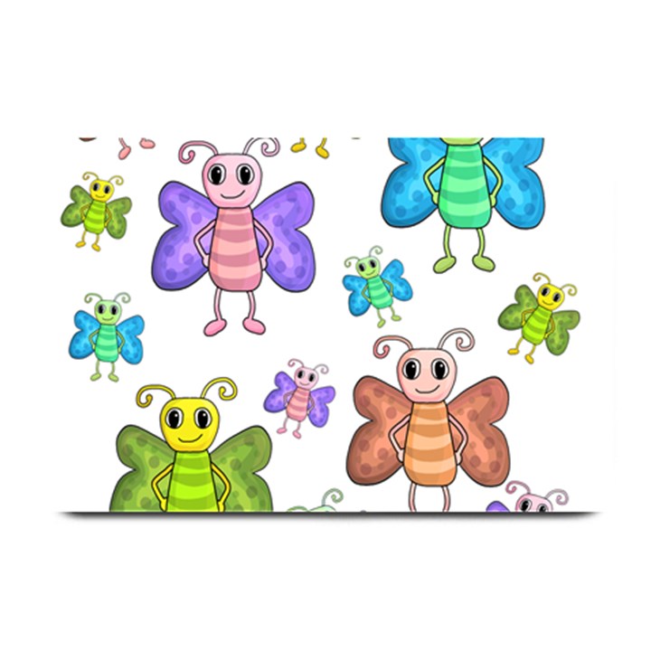 Colorful, cartoon style butterflies Plate Mats