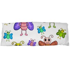 Colorful, cartoon style butterflies Body Pillow Case (Dakimakura)