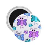 Cute butterflies pattern 2.25  Magnets Front