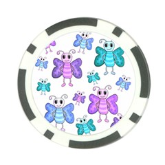 Cute butterflies pattern Poker Chip Card Guards