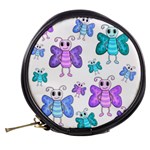 Cute butterflies pattern Mini Makeup Bags Back