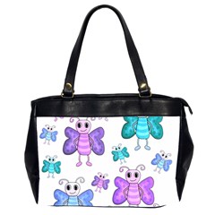 Cute butterflies pattern Office Handbags (2 Sides) 