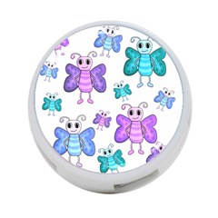 Cute butterflies pattern 4-Port USB Hub (One Side)