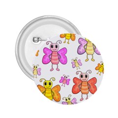 Cute Butterflies Pattern 2 25  Buttons by Valentinaart