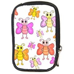 Cute Butterflies Pattern Compact Camera Cases by Valentinaart