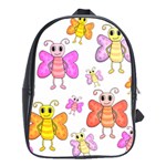 Cute butterflies pattern School Bags (XL)  Front