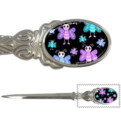 Blue And Purple Butterflies Letter Openers by Valentinaart