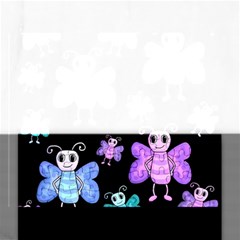 Blue And Purple Butterflies Rectangular Jigsaw Puzzl by Valentinaart