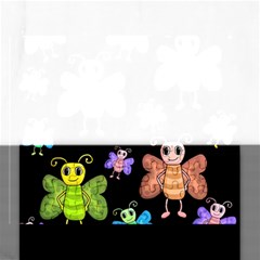 Cartoon Style Butterflies Rectangular Jigsaw Puzzl by Valentinaart