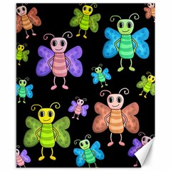 Cartoon Style Butterflies Canvas 8  X 10  by Valentinaart