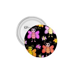 Cute butterflies, colorful design 1.75  Buttons