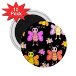 Cute butterflies, colorful design 2.25  Magnets (10 pack)  Front