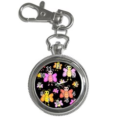 Cute butterflies, colorful design Key Chain Watches