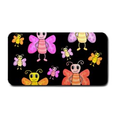 Cute butterflies, colorful design Medium Bar Mats