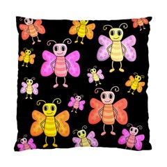 Cute butterflies, colorful design Standard Cushion Case (One Side)