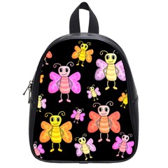 Cute Butterflies, Colorful Design School Bags (small)  by Valentinaart