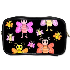 Cute butterflies, colorful design Toiletries Bags 2-Side